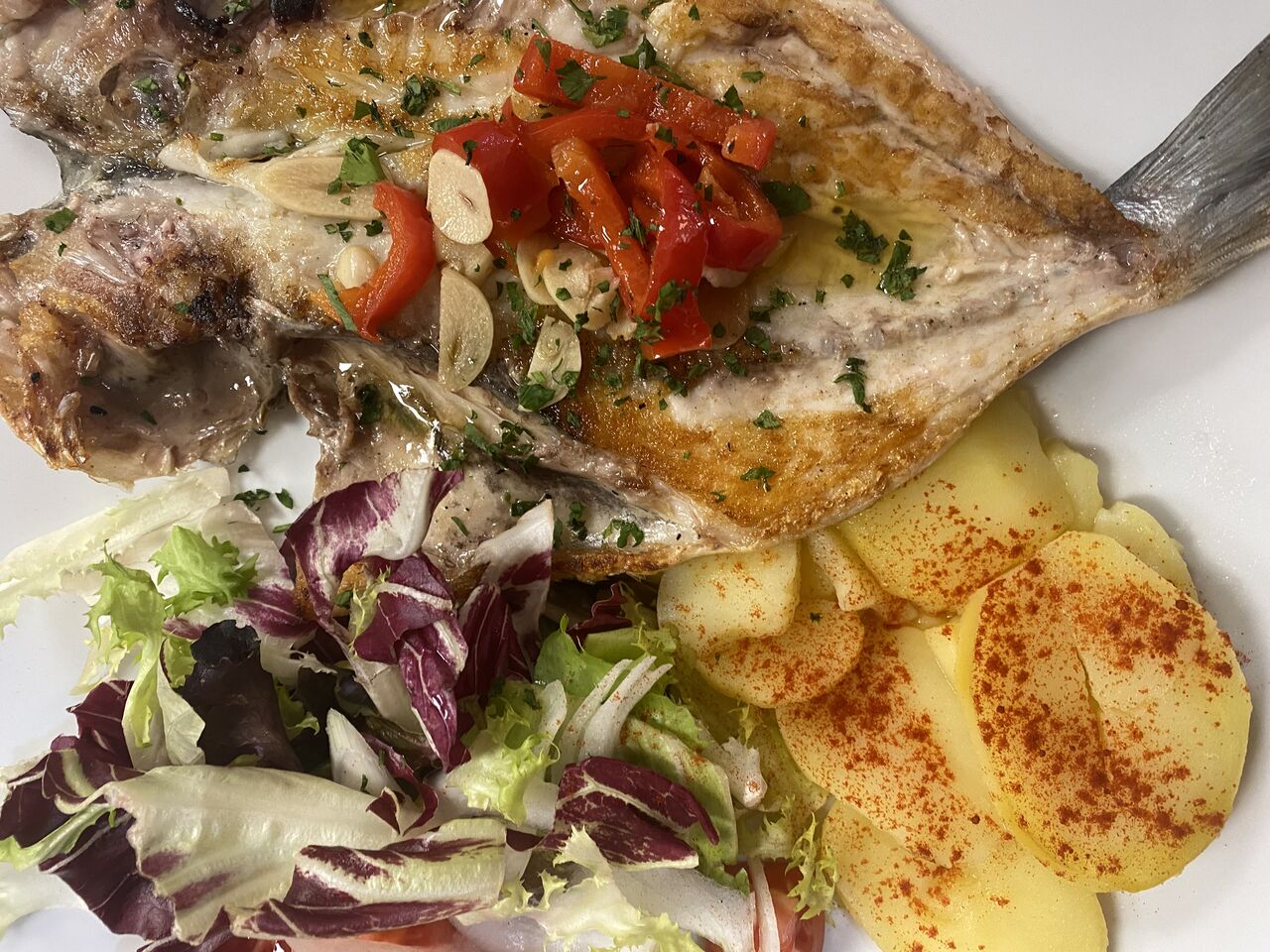 Rodaballo a la espalda 