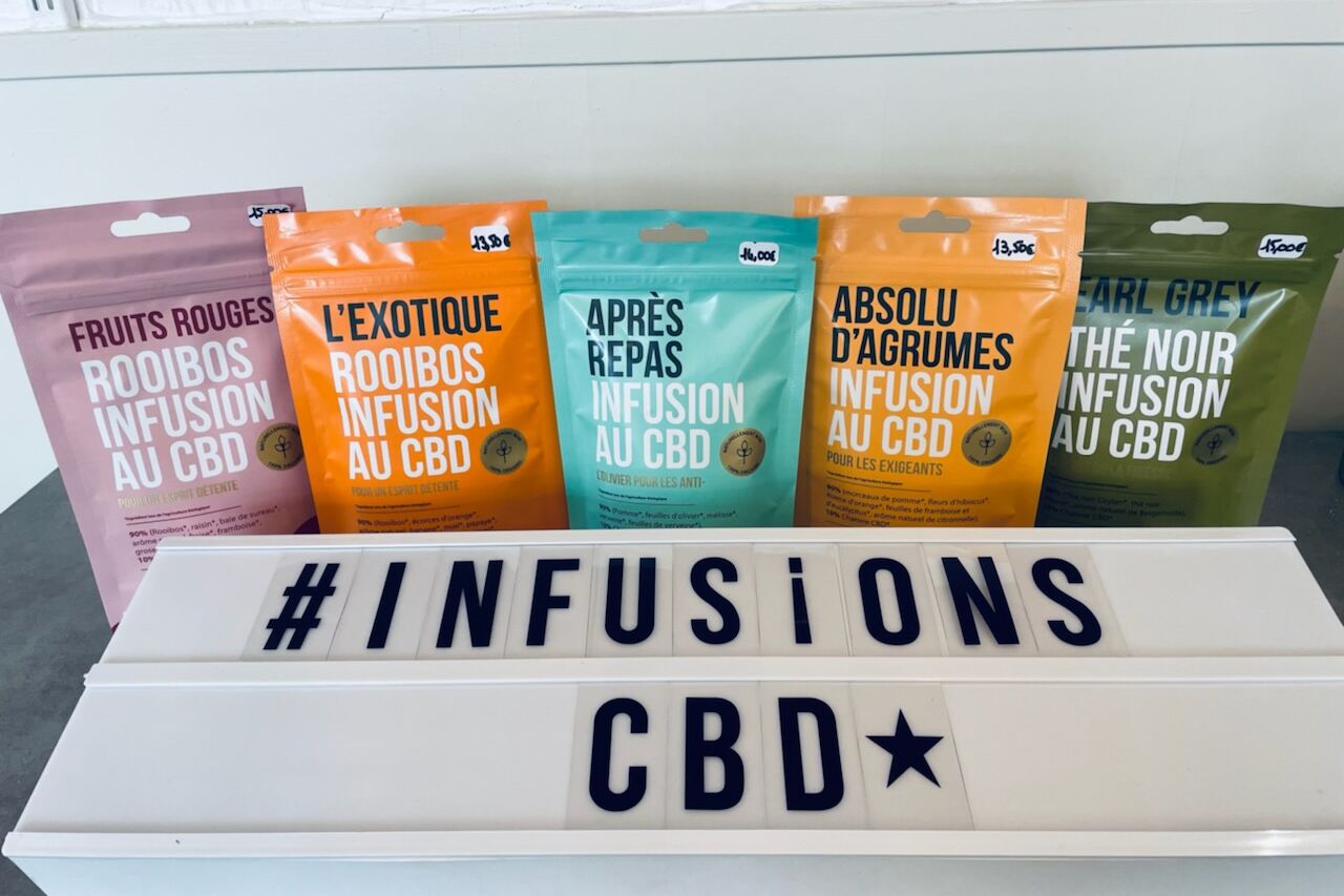 Notre gamme de thés et infusions au CBD