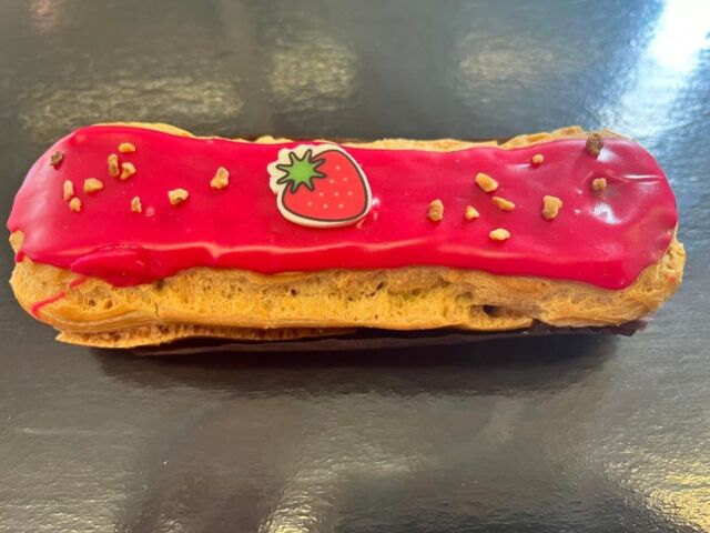 Compoté de fraise et crème pâtissière au chocolat