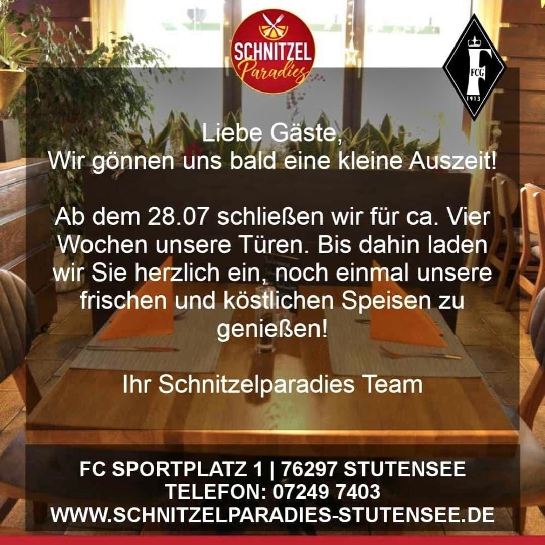 Ab 28.07 geschlossen