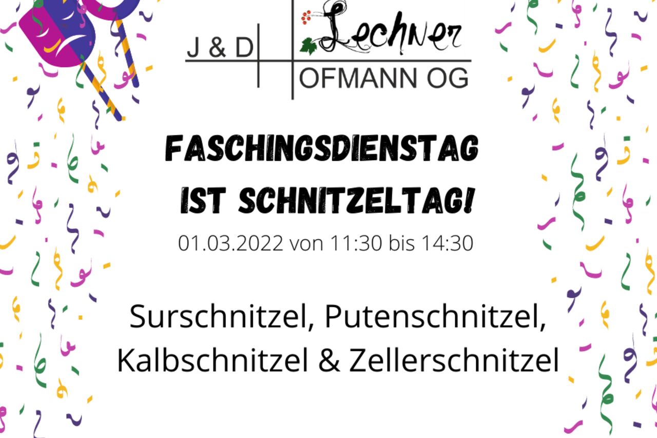 Schnitzeltdienstag im März!