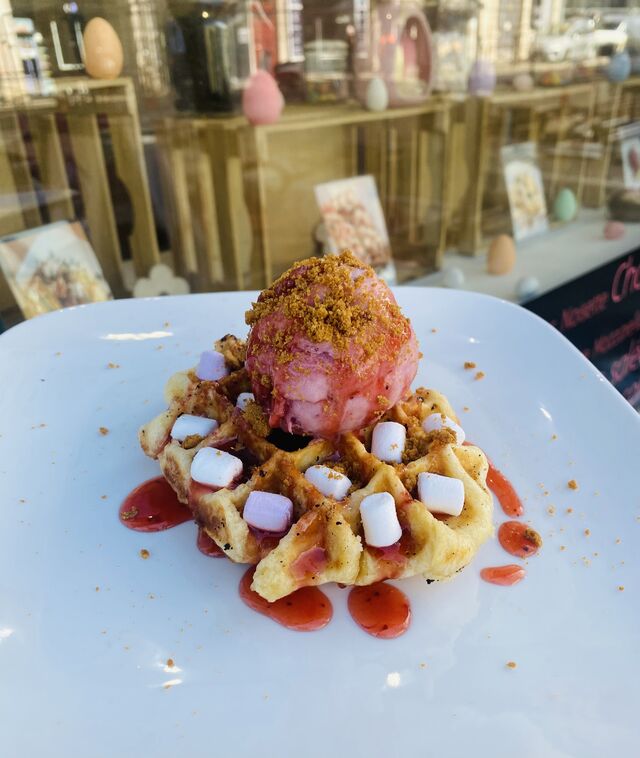 Gaufre liégeoise glace 