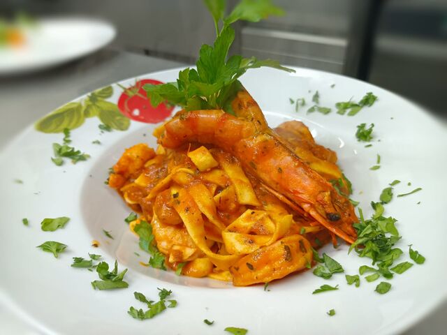 Tagliatelle ai Gamberetti