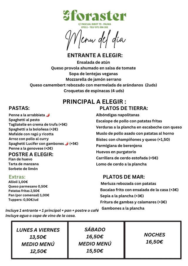 Menu del día