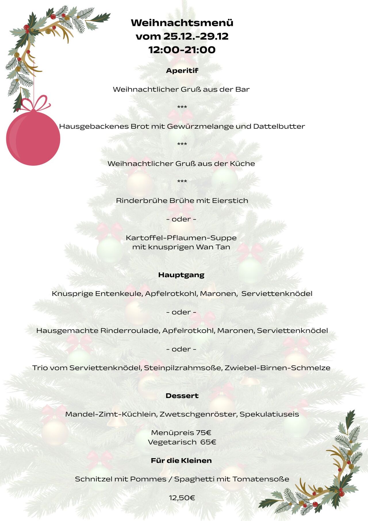 Weihnachtsmenü