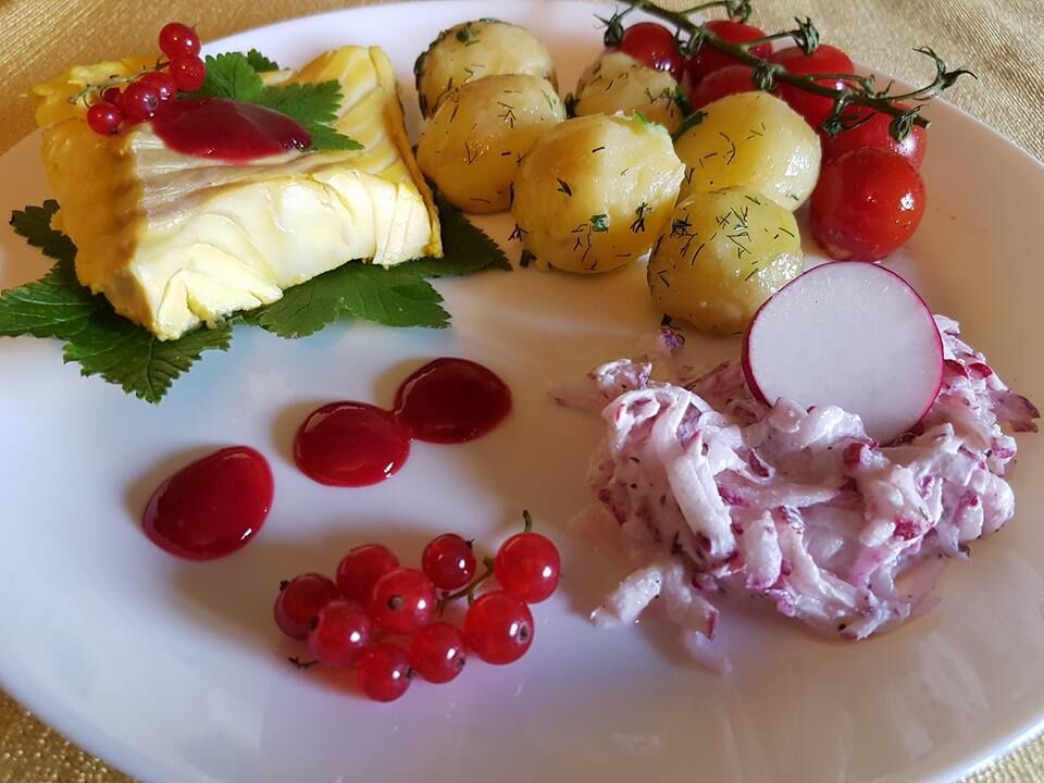 Warzona polędwica dorsza z szafranem