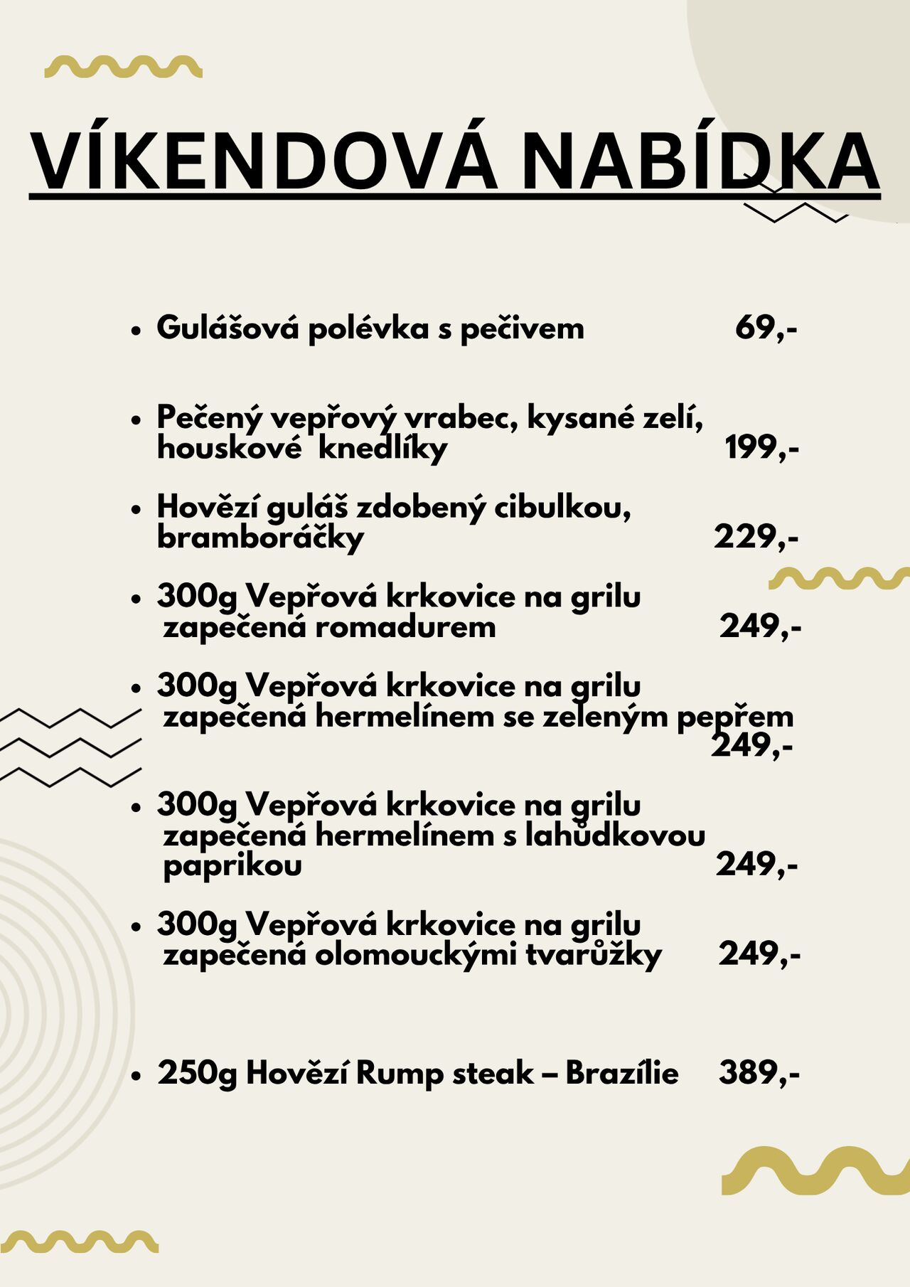 Víkendová nabídka