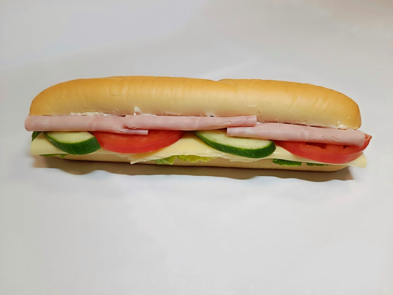 bageta se šunkou a sýrem