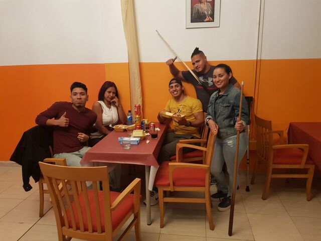 Disfrutando de un buen ambiente 