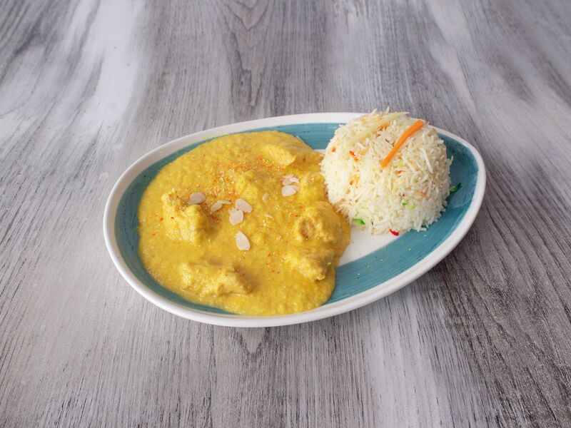 Pollo korma con Arroz