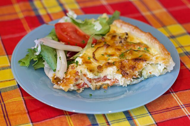 Quiche courgettes tomates