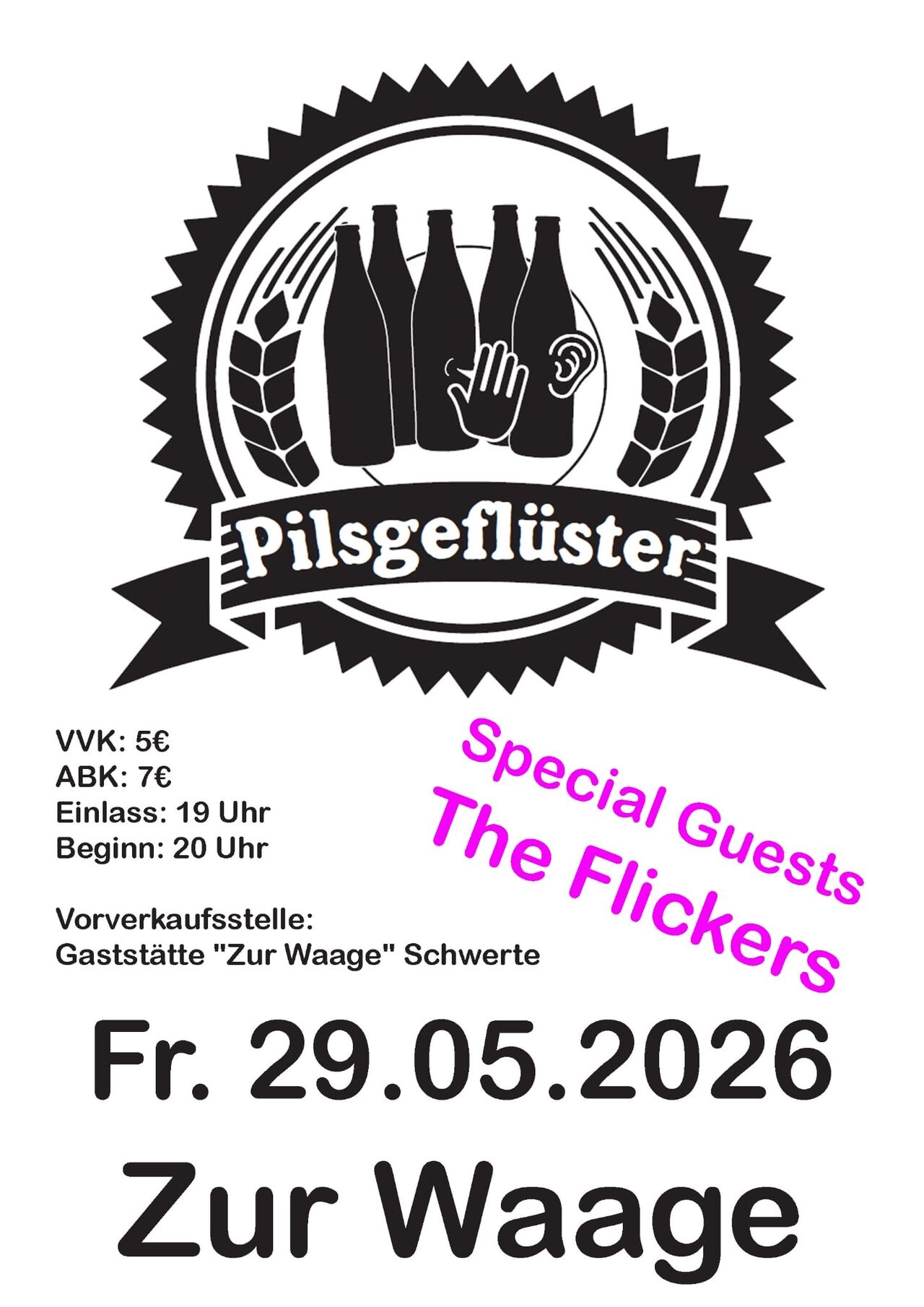 Konzert Pilsgeflüster 29.05.2026