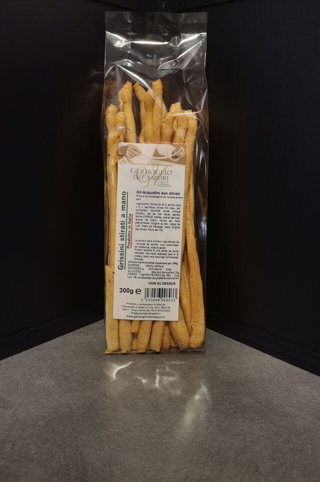 Gressins aux olives=rupture de stock