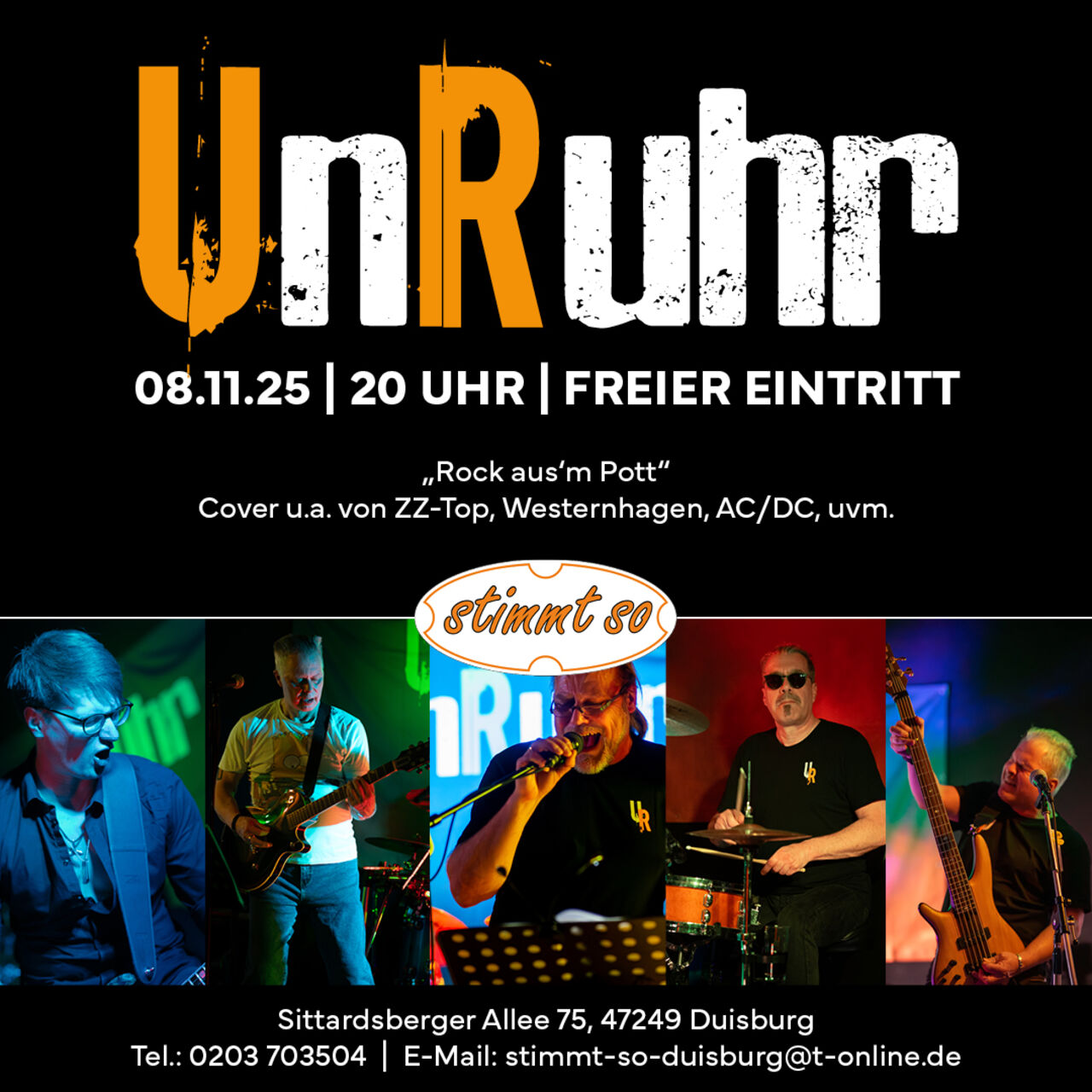 ** UnRuhr ** Die Band aus´m Pott