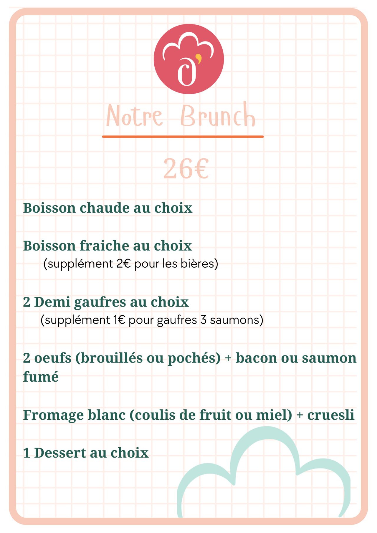 Venez découvrir nos formules BRUNCH