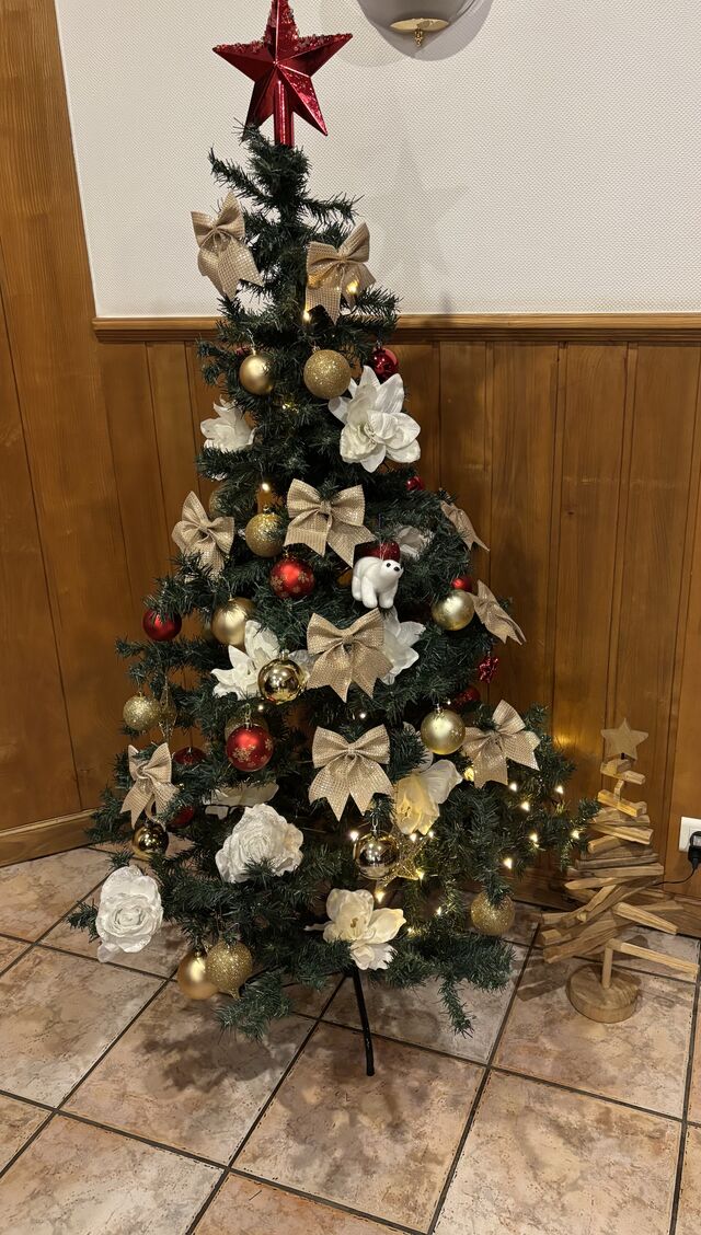 Ambiance de Noël au restaurant