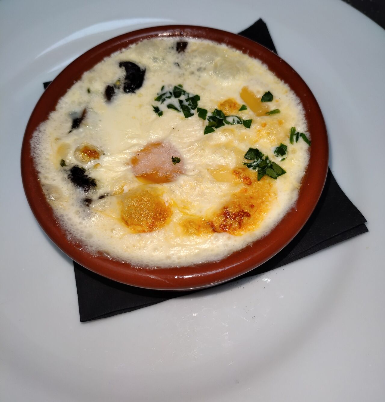 L'Oeuf Cocotte aux Champignons 
