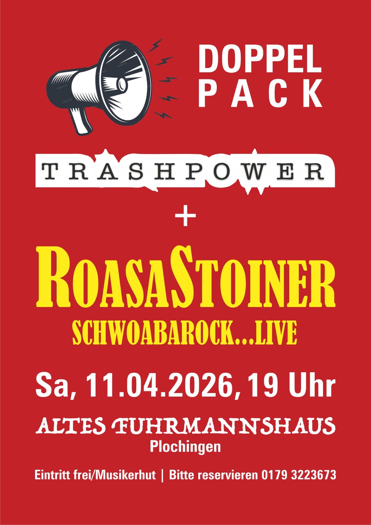 11.04.2026, Samstag: ROASASTOINER