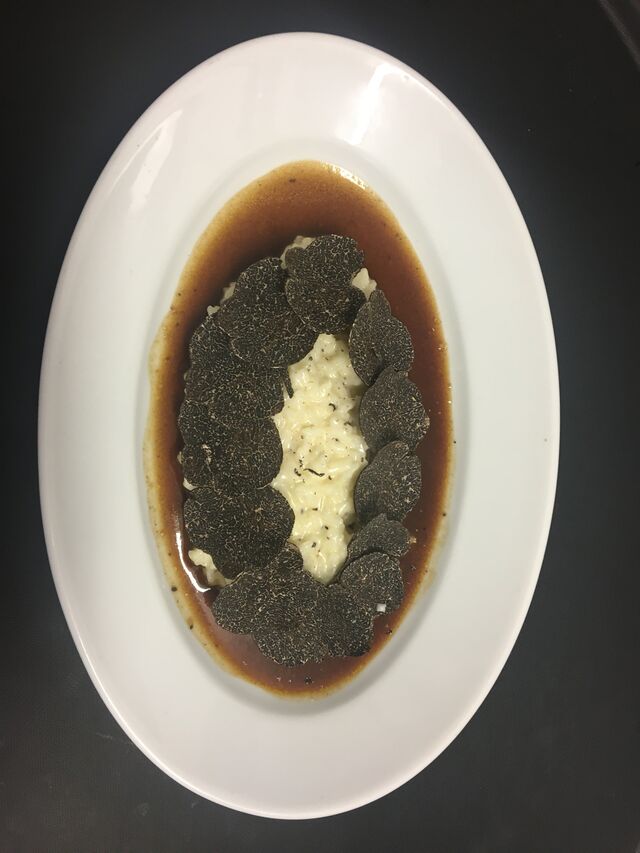 Risotto aux Truffes Noires Melanosporum, Jus de Viande