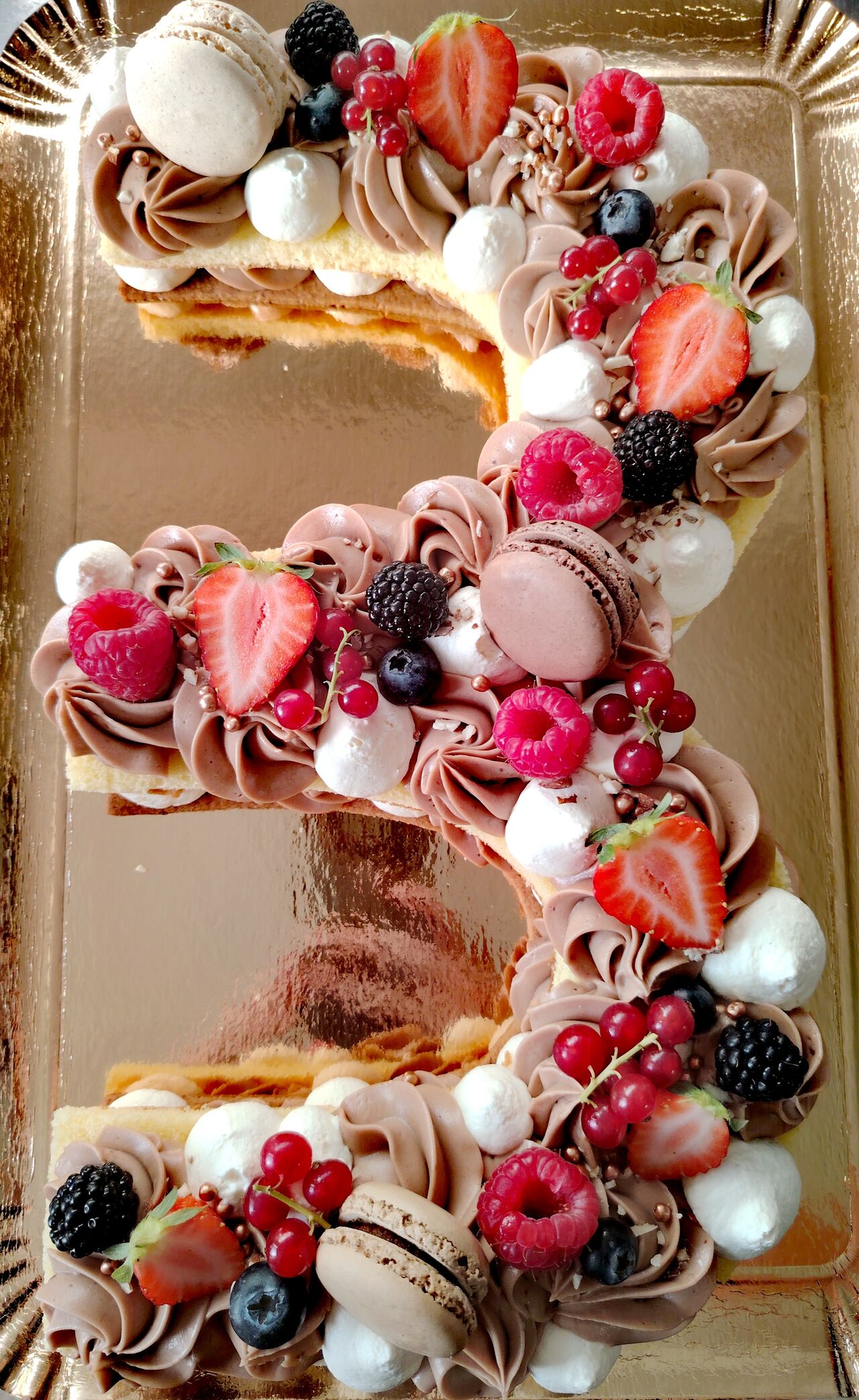 Number cake 3 chocolats 