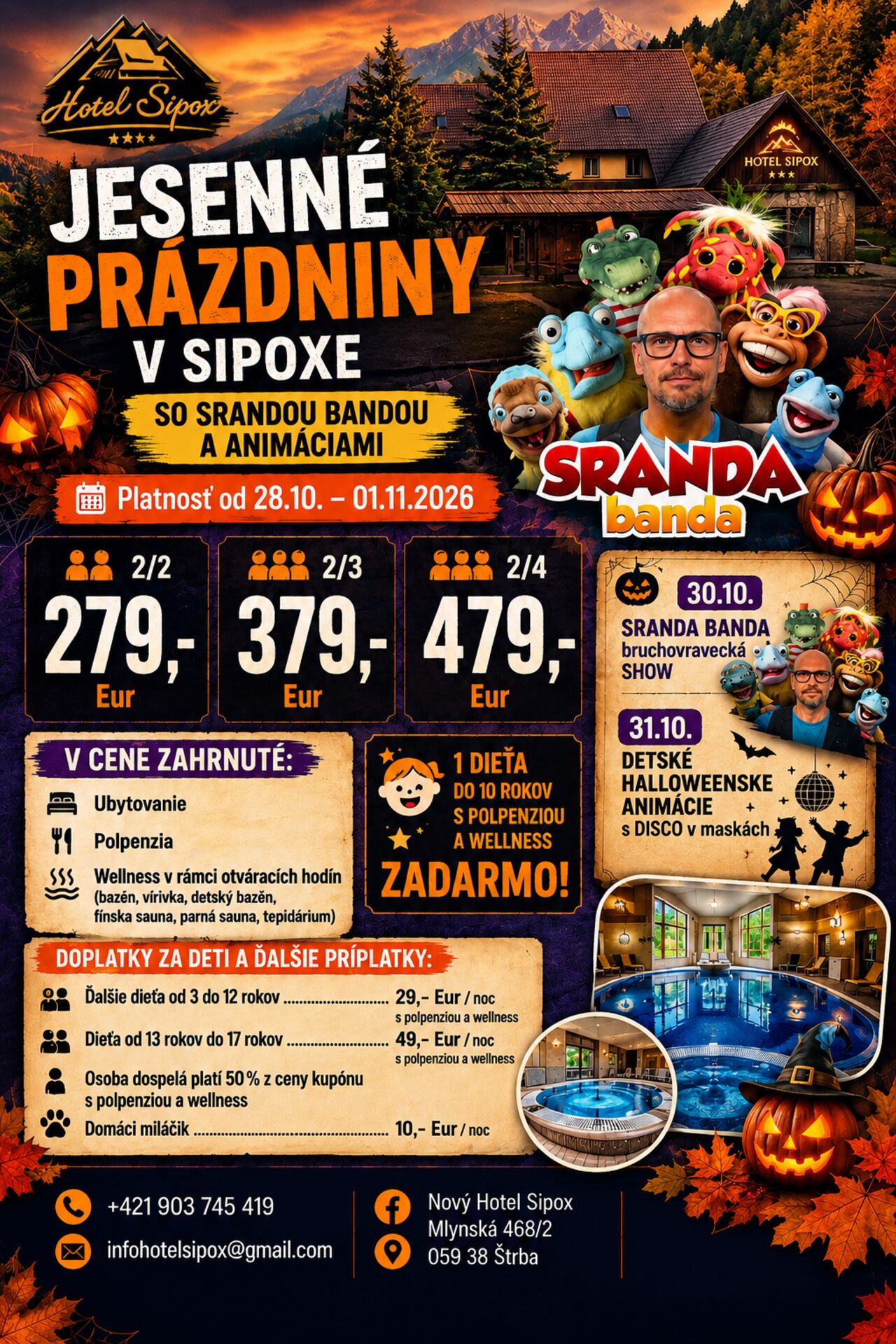 Strašidelne dobrá zábava na horách! Zažite Jesenné prázdniny so SRANDA BANDOU! 👻🕵️‍♂️