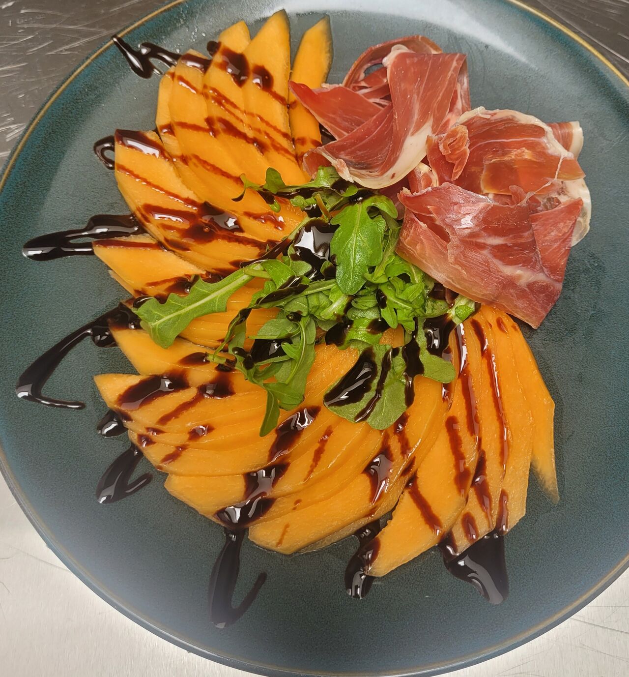 Eventail de Melon et Jambon Cru