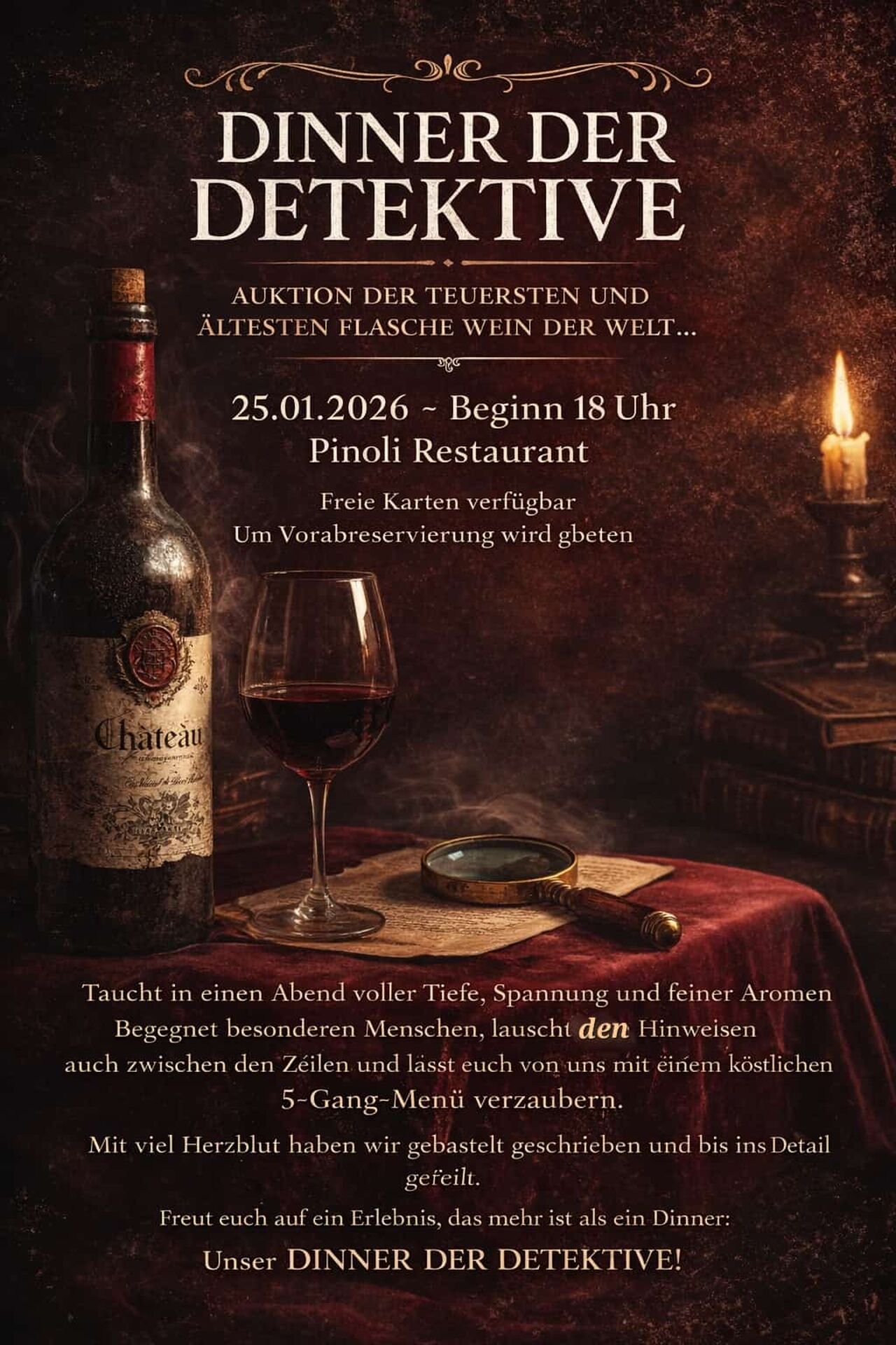 Dinner der Detektive