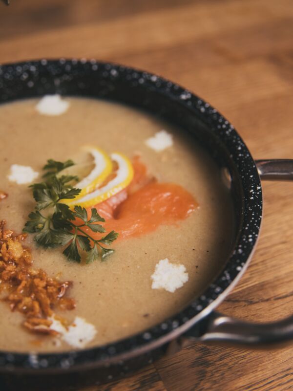 Chowder z wędzonych ryb