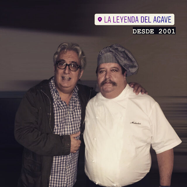 Con el actor y cómico Leo Harlem