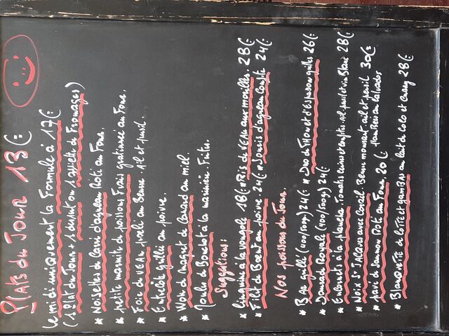 Enfin nous ouvrons et voici nos suggestions pour tenter de vous régaler en ce jour de fête!!!