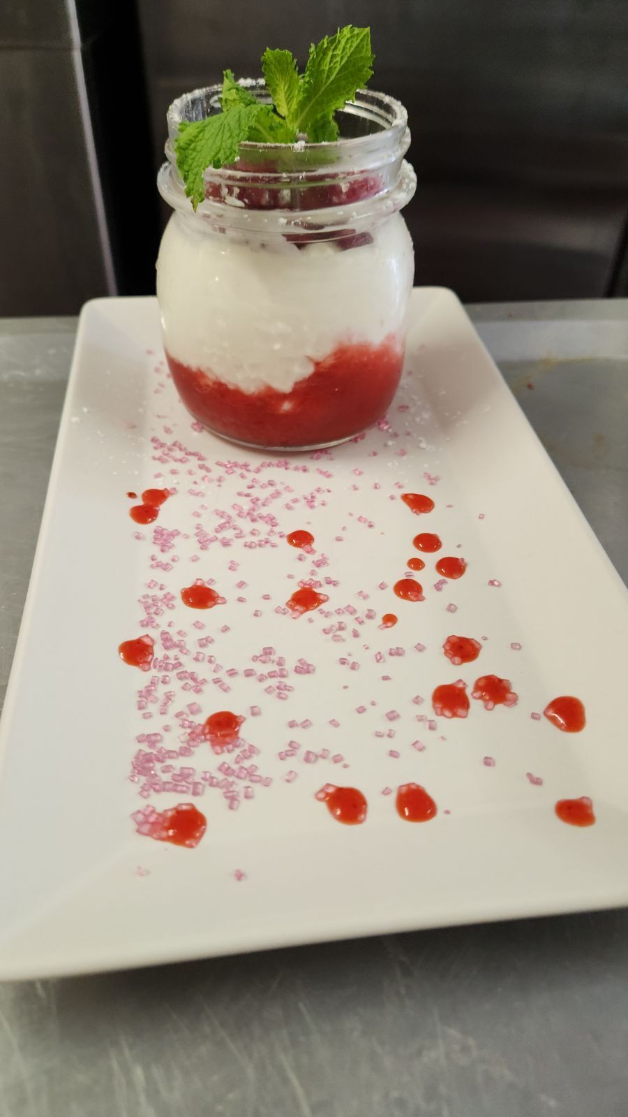 MOUSSE DE MASCARPONE AUX FRAISES 