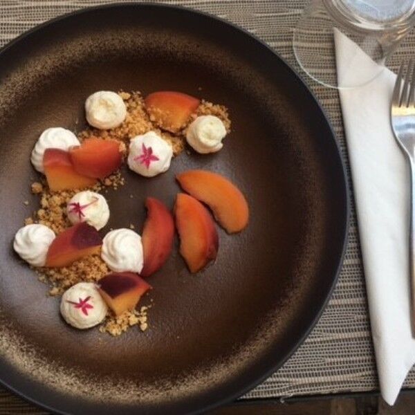 Pêches Rôties au thym