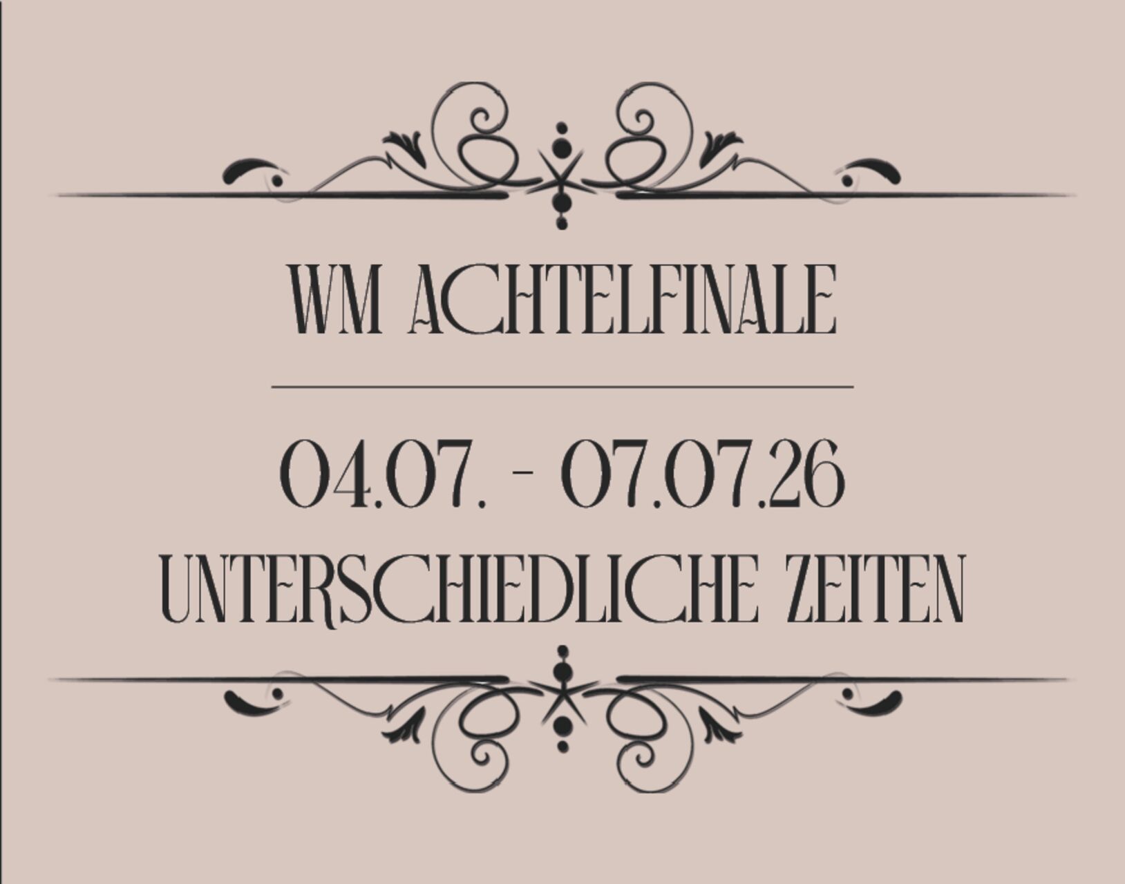 WM ACHTELFINALE