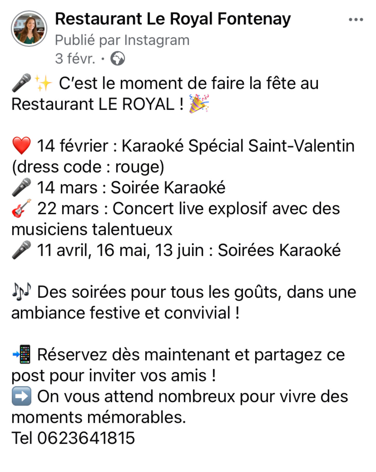 NOS PROCHAIN EVENEMENTS
