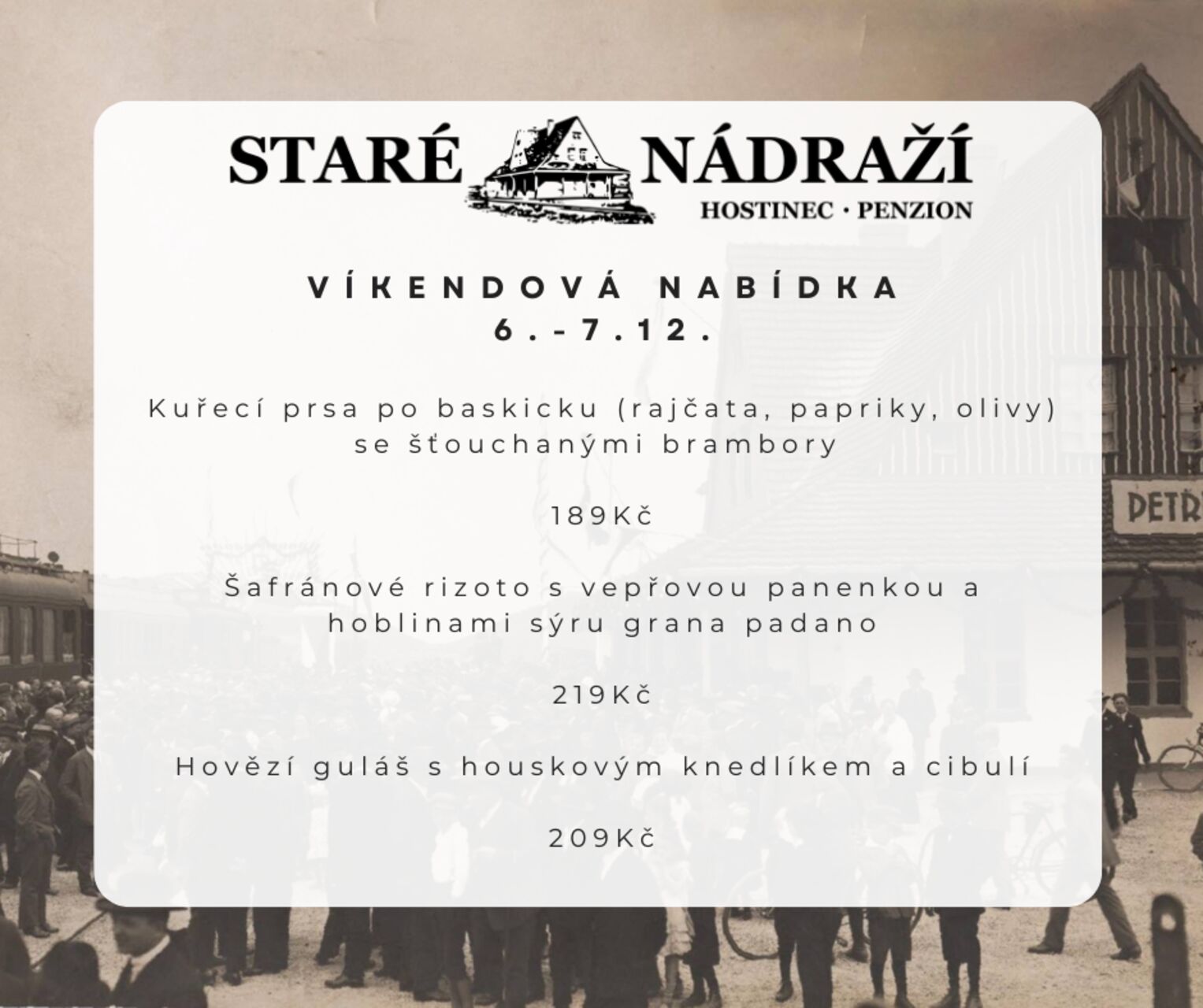 Víkendová nabídka 6.-7. 12.