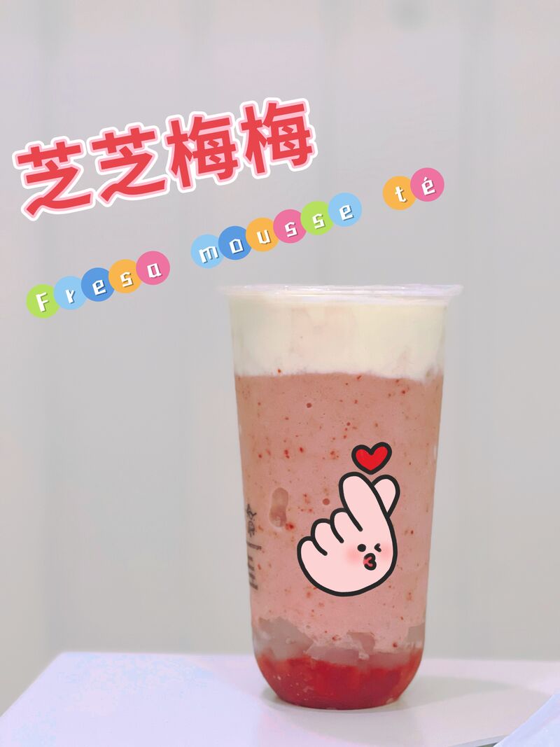 Batido mousse de fresa 