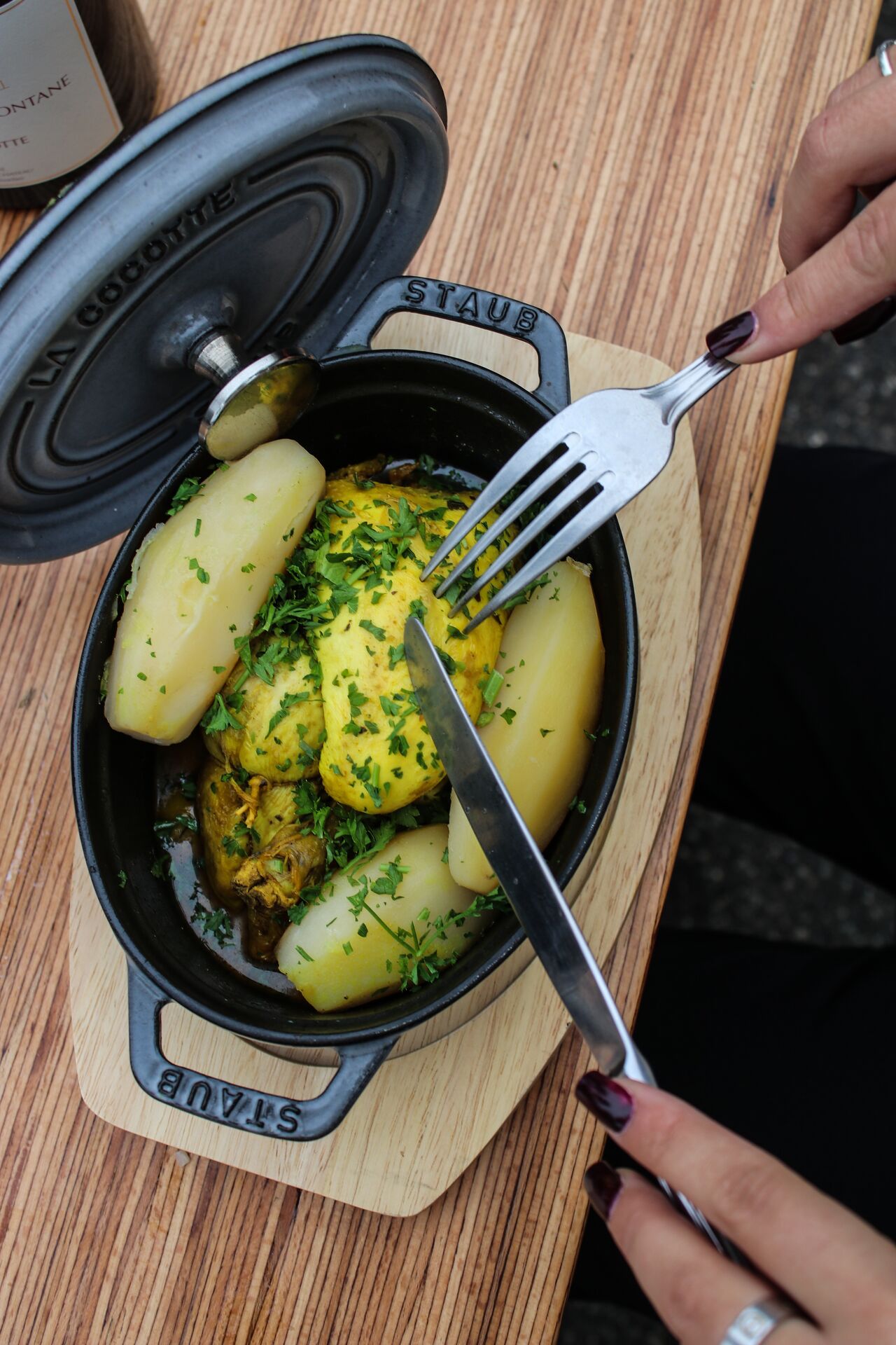 Coquelet en cocotte