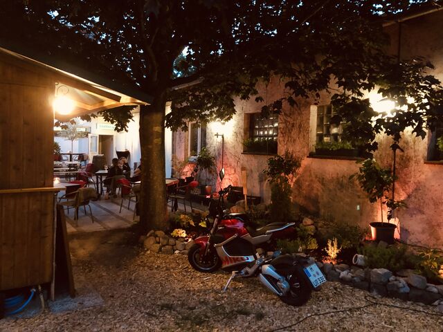 Biergarten Abendstimmung