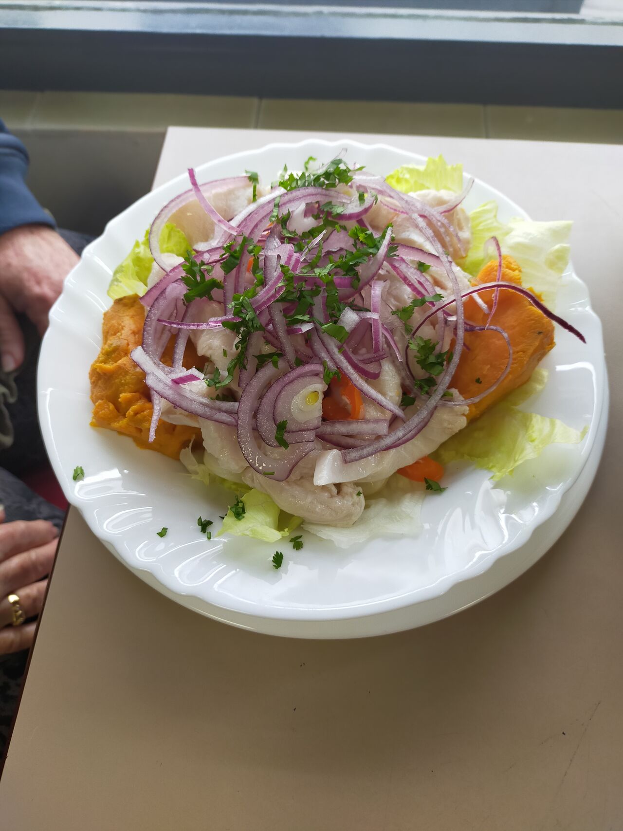 Nuestro sabroso ceviche de pescado