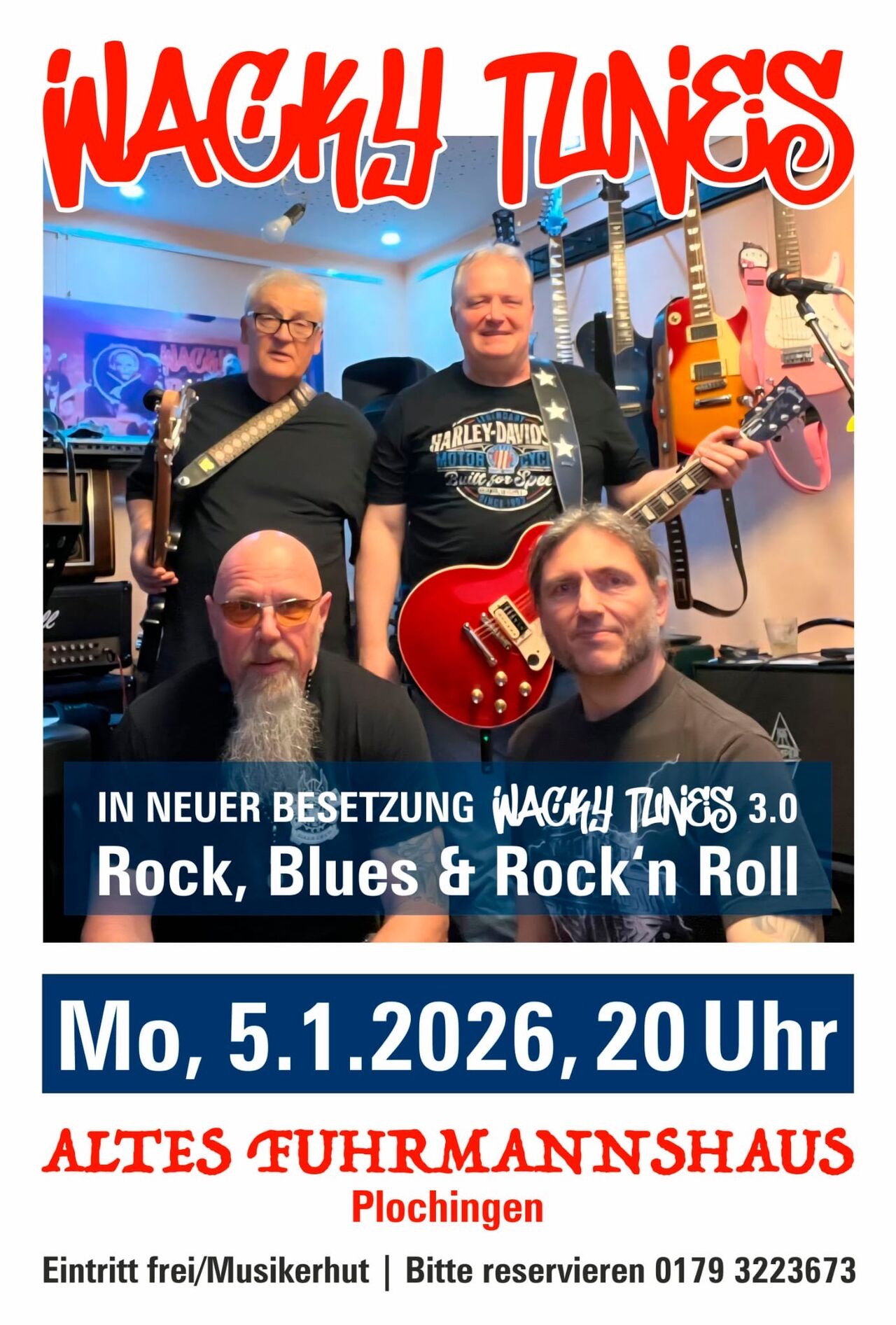 "WACKY TUNES 3.0" am 05.01.2026, Montag ab 20 Uhr