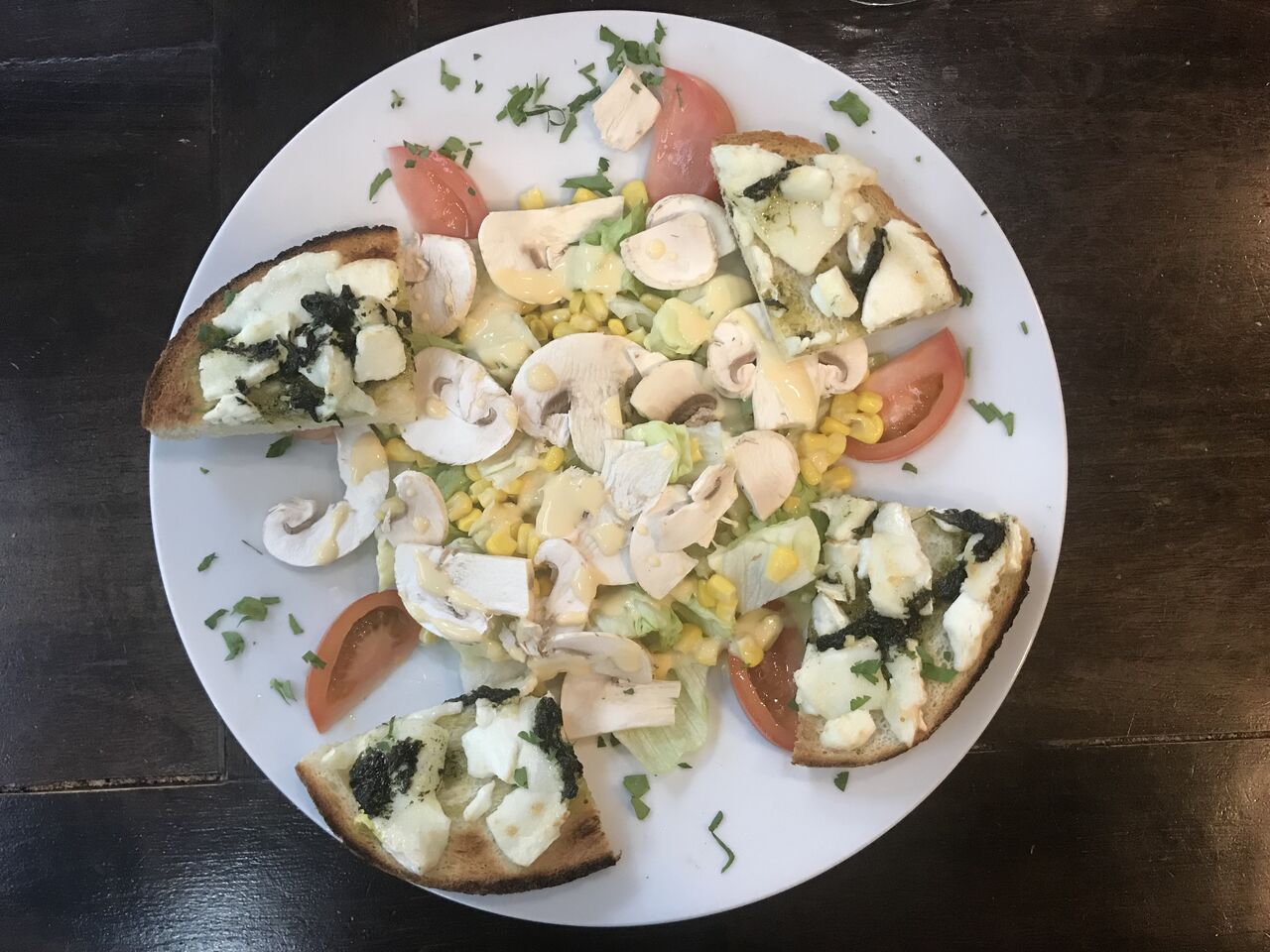 Salade chèvre chaud