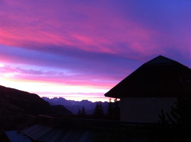 Le couché du soleil un soir d'été