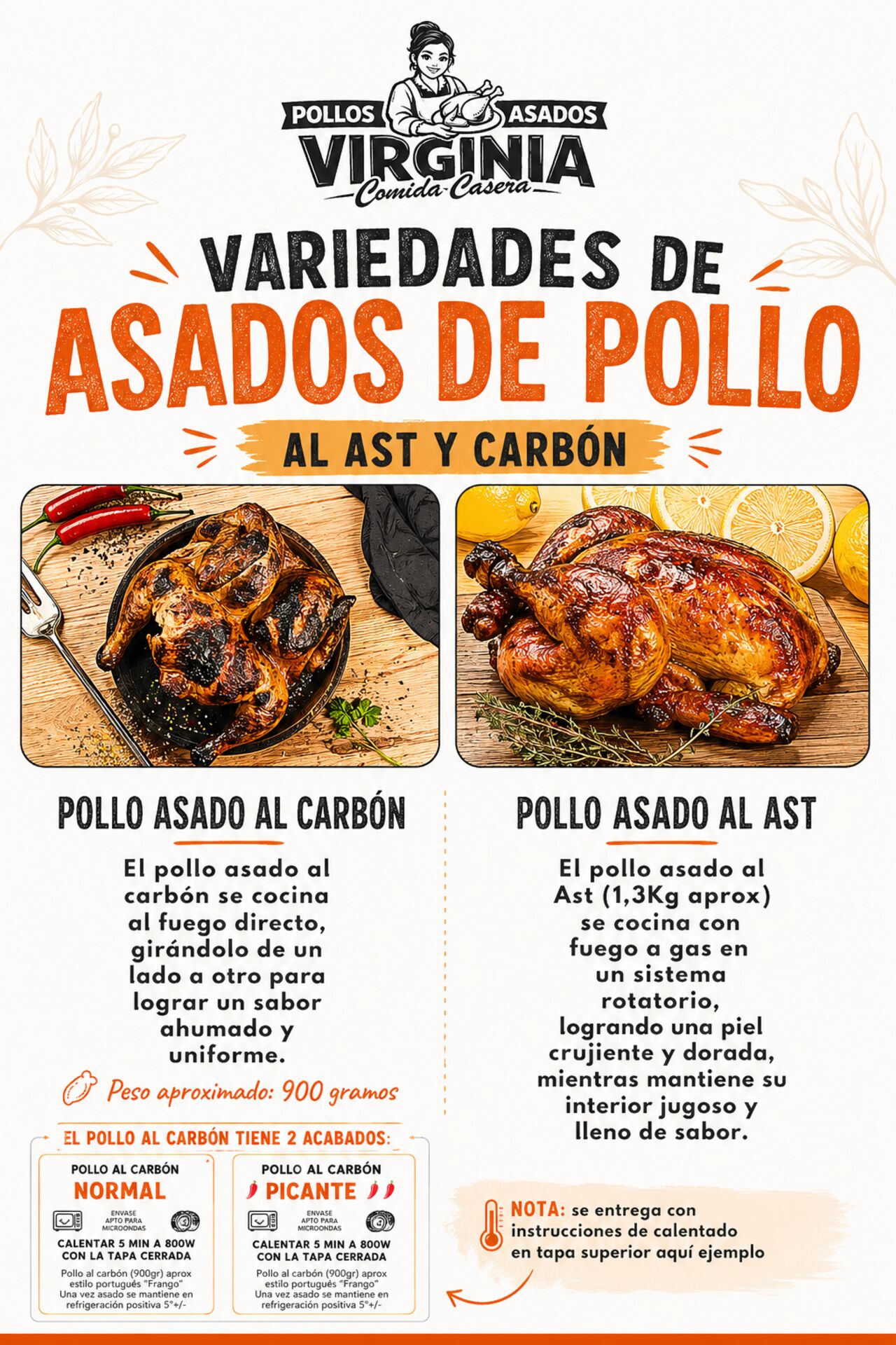 Pollo y Pollo al Carbón