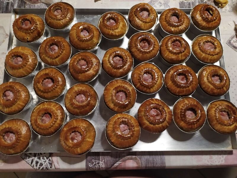 Nos mini tourtes pour l'apéritif ....