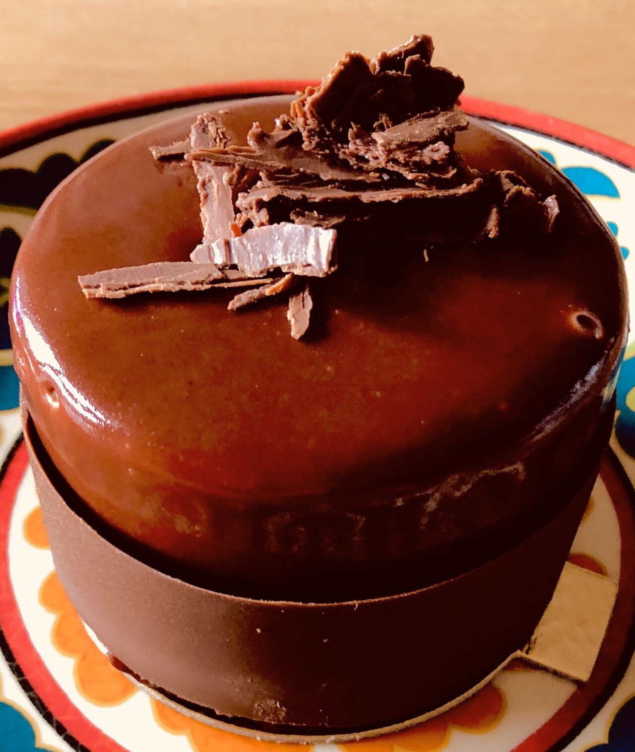 Entremet choco-caramel 4€pièce Base croustillant praliné, cœur caramel,Crémeux caramel, mousse au chocolat