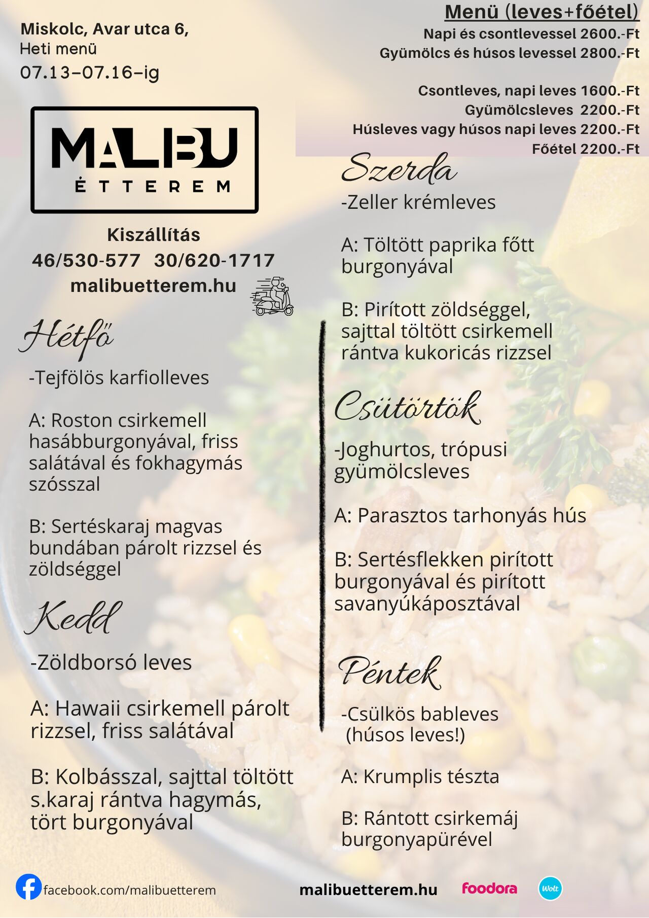 Napi Menü