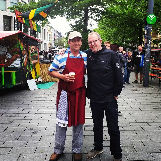 Koch Ziemann und Kabel 1 bei uns für Dreharbeiten auf mehreren Street Food and Music-Festivals in NRW