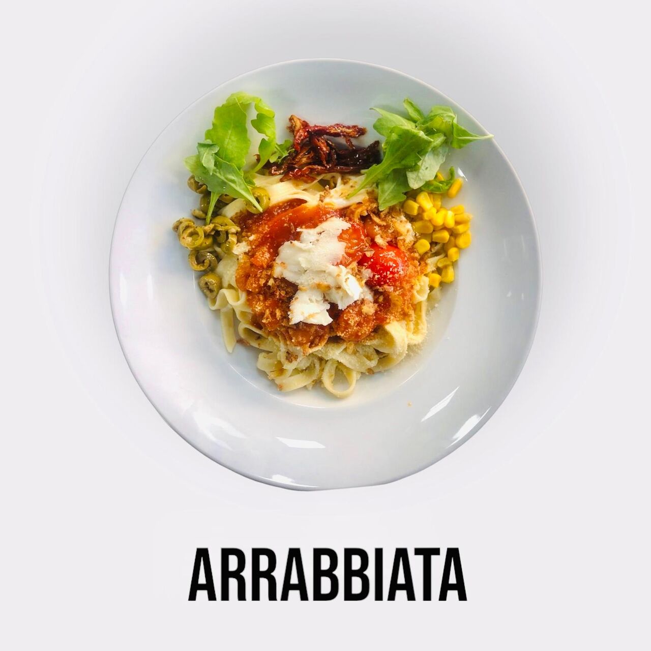 Arrabbiata mit Parmesan Nudeln