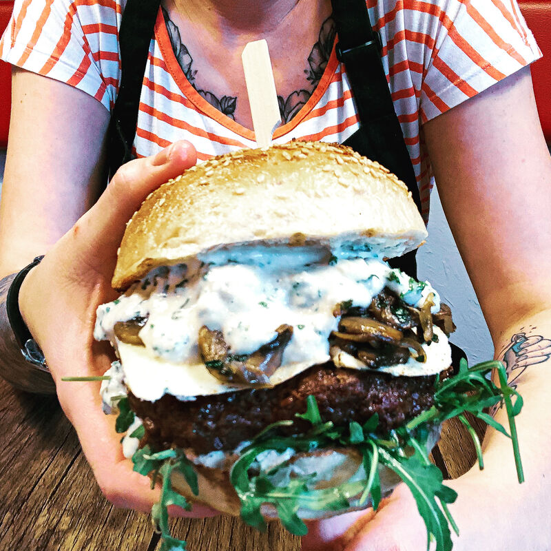 Burger sezonowy blue