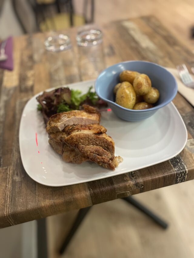 Travers de veau roti